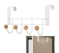 Over the Door Hanger Hook - Non Slip Design Space Saving Coat Rack | Iron Spray Paint Storage for Clothes, Hats, Most Doors, Durable