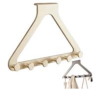 Over-the-Door Hanger Organizer for Coat Hat Scarf Towels,No-Drill Heavy Duty Storage Organizer for Bedroom, Bathroom, and Entryway (White,1)