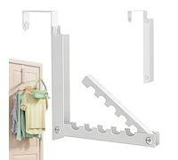 Over-the-Door Hanger, Space-Saving Metal Folding Rack, 7.87x11.42 Inches Clothes Organizer with Sturdy Build, Foldable Hanger with Sturdy Design, Storage Solution for Home, Dorm, and Apartment