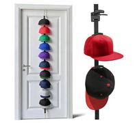 Over The Door Hat Organizer - Two-Way Storage & Display Hooks,Over The Door Baseball Caps Storage Rack - For Home Closet Bedroom Living Room Entryway