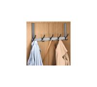 Over The Door Hook - Heavy Duty Double-Hook Hanger, No-Drill Coat Rack, Fits Doors 1.37-1.77 in Thick, Stainless Steel, Up to 30 LBS