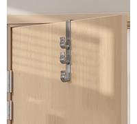 Over-The-Door Hook, Vertical Over The Door Towel Rack, No Drilling/Space Saving, 3/4/5 Hook Over Door Hanger for Bedroom, Bathroom, Kitchen(Gray,4 Hooks)