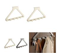 Over The Door Hooks, Door Hanger Hooks for Hanging, Over The Doors Towel Racks for Bathroom with 6 Coat Hook,for Bathroom, Coat Rack Dorm Essentials (A)