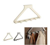 Over The Door Hooks, Door Hanger Hooks for Hanging, Over The Doors Towel Racks for Bathroom with 6 Coat Hook,for Bathroom, Coat Rack Dorm Essentials (D)