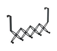 Over the Door Hooks for Door | Adhesive Telescopic Hanger for Clothes Storage Multi-Hook Rack for Home Organization for Living Room Bathroom Kitchen Cham
