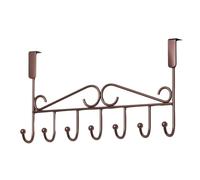 Over The Door Hooks Heavy Duty 7 Hooks Long Arms Easy Reach | Over Door Hanger Holder for Coats, Robes, Hats, Clothes, Bath Head Towels, Bathrobes, Bathroom Accessories Organizer