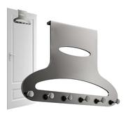 Over The Door Hooks - Towel Hooks for Bathroom | Heavy Duty Metal Organizer, Over Door Storage Solution, No Drill Installation, Space Saving Holder for Bathroom Bedroom Kitchen Entrance Dorm