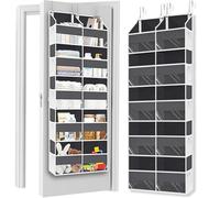 Over the Door Organizer 5 Tiers, Extra Large Behind Door Storage of 10 Compartments, 80 lbs Weight Capacity Over Door Organizer, Door Hanging Organizer for Closet, Diaper Organizer, Room storage