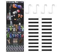 Over the Door Organizer for Toy, 600D Oxford Cloth Toys Storage Door Hanger with Pockets and Slots Space Saving Kid Toy Organising Accessories for Kids Foam Blasters Darts Goggles(camouflage)
