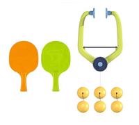 Over The Door Pong Game Adjustable Doorway Pingpong Trainer Hanging Tennis Practice Set Portable Indoor Sports Activity For Kids And Family (White, 24x20cm)