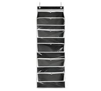 Over the Door Storage Organizers with 6 Pockets and 12 Compartments Made by 600D Oxford Fabric for Home Organization Wall Mounted Storage Pockets