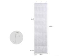 Over The Door Storage Rack Offering 24 Pocket Solutions for Home Organization (28Pocket white)