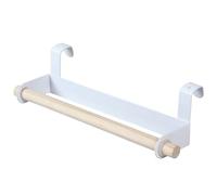 Over The Door Towel Holder, Over the Door Paper Towel Holder, 9.3 Inch Dish Towel Holder, Iron and Wood over Cabinet Towel Bar, Hanging Kitchen Towel Hanger for Kitchen