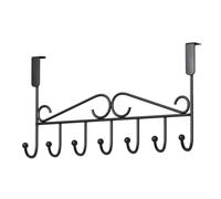 Over The Door Towel Rack Heavy Duty 7 Hooks Long Arms Easy Reach | Over Door Hanger Holder for Clothes, Coats, Coat, Robe, Hat, Clothe, Bath Towels, Head Towels, Robes, Bathrobe, Clothes