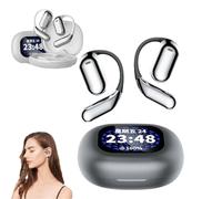 Over The Ear Earbuds,Intelligent Touch Screen Open Bluetooth Earphones Xp2,True Wireless Open Ear Earbuds Bluetooth 5.4,Touch Screen Display Xp2 Earbuds,Multiple Eq Sound Effects for Sport Running