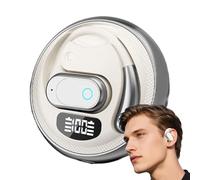 Over The Ear Earbuds - Open Ear Headphones Wireless - Noise Cancelling Clear Calls Earphone for Travel Workout Motorcycle Trucker Cycling Game Airplane Gym
