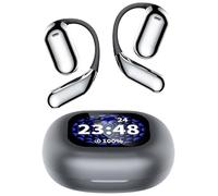 Over The Ear True Wireless Open Ear Bluetooth 5.4 Earbuds, IPX5 Waterproof, Intelligent Touch Screen, for Fitness, Running and Cycling