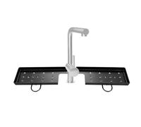 Over the Faucet Shelf 180 Degree Rotatable Faucet No-Drill Organizer