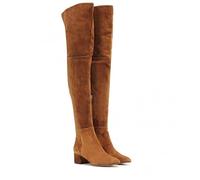 Over the Knee Boots Women,The New Round Head Mid Heel Long Boots Artificial shallow Multicolor Custom Boots Fashion,Brown-44