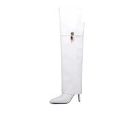 Over-The-Knee Fashion Boots With A Round And Mid-Heel Crafted With An Artificial Wool Suede For A Warm And Stylish Footwear Choice