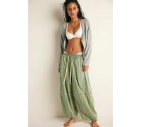 Over The Moon House Pants by Intimately at Free People in Sage Combo, Size: Large - female