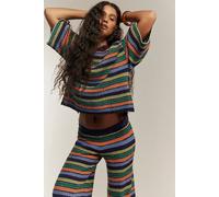 Over The Rainbow Sweater Set by free-est at Free People in Navy Combo, Size: Medium - female