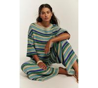 Over The Rainbow Sweater Set by free-est at Free People in Sage Combo, Size: Medium - female