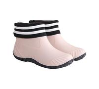 Over The Shoe Rain Boots for Men Shoes Plus Cotton Removable Female Flat Non Slip Outer Multi Functional Rain Boots in Tube Water Shoes (Khaki, 6)