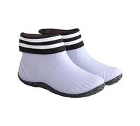 Over The Shoe Rain Boots for Men Shoes Plus Cotton Removable Female Flat Non Slip Outer Multi Functional Rain Boots in Tube Water Shoes (Grey, 6)
