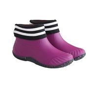 Over The Shoe Rain Boots for Men Shoes Plus Cotton Removable Female Flat Non Slip Outer Multi Functional Rain Boots in Tube Water Shoes (Purple, 6)
