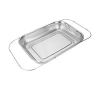 Over The Sink Colander,Extendable Stainless Steel Filter Basket - Fine Mesh Draining Basket for Pasta Rice Grain Food Berry Fruit Vegetable Cooking Washing Kitchen