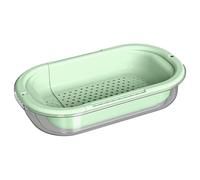 Over The Sink Colander | Retractable Food Strainer | Space-Saving Basket for Vegetable Washing Pasta Draining Berry Rinsing Dish Drying