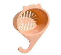 Over The Sink Colander Strainer Basket Drain Basket Drain Rack, Wash Vegetables and Fruits, Drain Cooked Pasta and Dry Dishes, Hangs on Faucet, Home Kitchen Essentials Pink