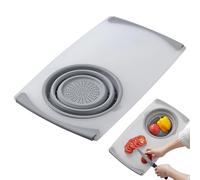 Over The Sink Cutting Board with Colander - Multifunction Sink Strainer | Kitchen Sinks Cutting Board and Strainer, Cuttings Boards with Containers Over The Sinks Cuttings Boards for Kitchen