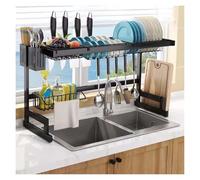 Over The Sink Dish Drying Rack for Kitchen Counter, Space-Saving Organizer for Efficient Dish Drying