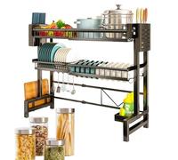 Over the Sink Drying Rack - 2-Tier Kitchen nizer Space-Saving Dish Drying Shelf & Sink Sto Solut for Efficient Kitchen ment