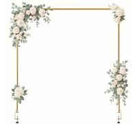 Over The Table Rod Stand with Clamps, Adjustable 47"-102" Length Table Hanging Rail, Metal Tabletop Flower Arch Stand for Wedding Birthday Party Balloon Anniversary Christmas Decoration Supplies