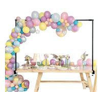 Over The Table Rod Stand With Clamps, Adjustable Balloon Arch Stand With Clamps, Balloon Flower Arch Stand, Over Table Display Bar Hanging Rail Adjustable Metal Arch Rod