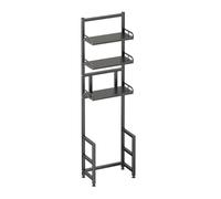 Over The Toilet Storage 3-Tier Metal Bathroom with Adjustable Shelf Freestanding Bathroom Shelves Space-Saving Storage Solution for Most Toilets