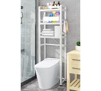 Over-The-Toilet Storage Cabinet, Sturdy 2/3-Tier Metal Shelf, Space-Saving Bathroom Solution, Large Design for Maximum Storage