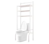 Over-the-Toilet Storage Rack - 3-Tier Metal for Bathroom Laundry Apartment Dorm - Space-Saving Solution for Towels Robes and Shower Essentials
