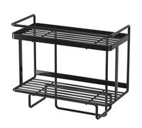 Over-The-Toilet Storage Shelf 2-Tier Metal Rack No-Drill Bathroom Space-Saving Shelf for Behind Toilet Tank White Storage Solution for Small Bathrooms