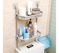 Over The Toilet Storage Shelf - No Drill Bathroom Space-Saving Rack for Small Bathrooms Easy Installation Ideal for Maximizing Storage Space and Decluttering