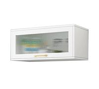 Over The Toilet Storage Shelves Wall Mounted Kitchen Cabinet Recessed Cupboard White Toiletry Cosmetic Locker Easy Punch Install Size: 90x35x30cm