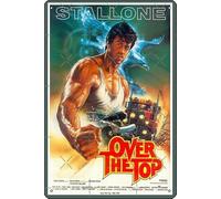 Over the Top by Sylvester Stallone Movie Poster Art Print Metal Tin Sign 12 X 8 Inch Funny Man Cave Home Office Bar Decor
