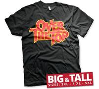 Over The Top Washed Logo Big & Tall T-Shirt Black