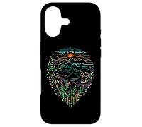 Over the trees listen birds sing sunrise mountain Line Art Case for iPhone 17