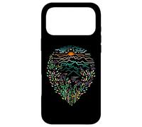 Over the trees listen birds sing sunrise mountain Line Art Case for iPhone 17 Pro Max