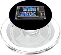 Over Thinking Vintage Tech Oldschool TV Humor Design PopSockets PopGrip for MagSafe