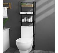Over-Toilet Space-Saving Storage Shelf Easy Install Freestanding nizer for Small Bathrooms Maximize Storage & Efficiency in Limited Spaces